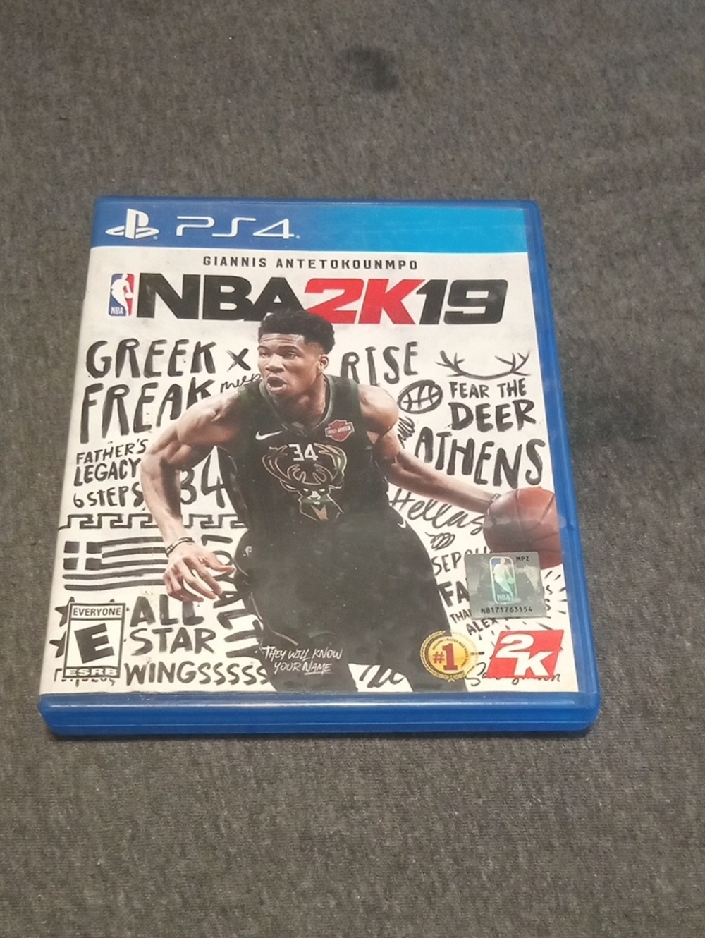 NBA 2K19 PS4 Game - Giannis Antetokounmpo Cover (Black)